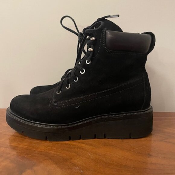 Rag & Bone Suede Combat Boots - Picture 1 of 3